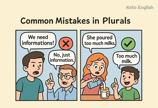 Common mistakes in Plural Nouns 1