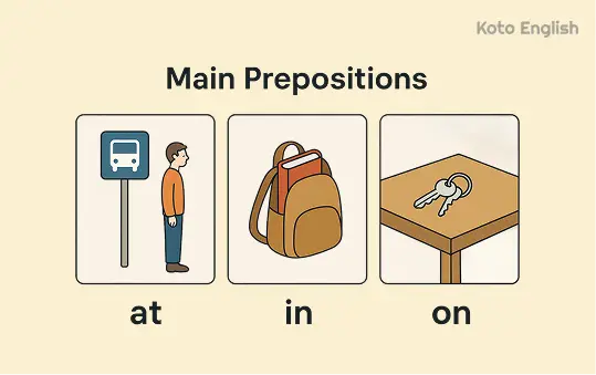 What is preposition of place 1
