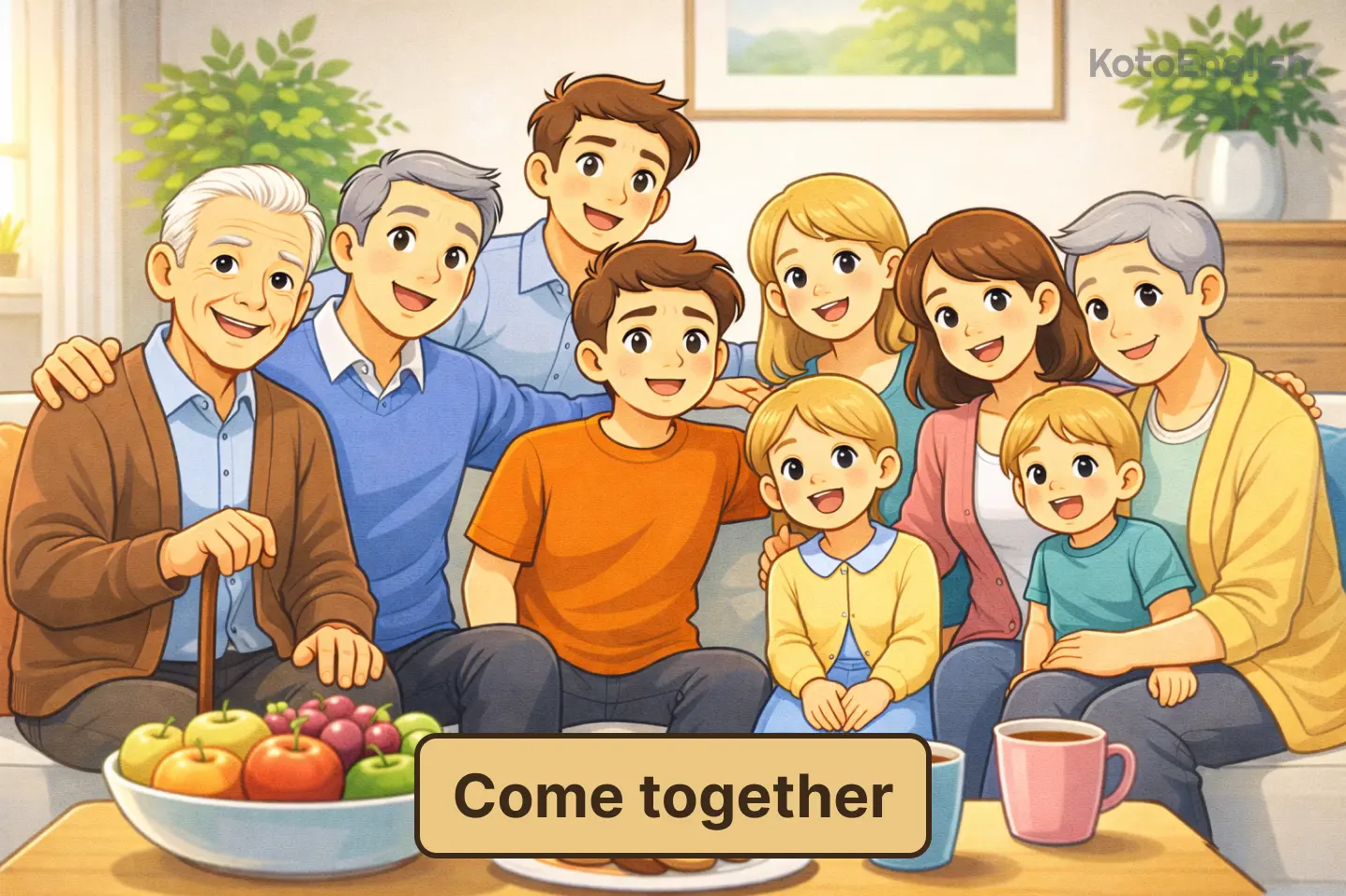 Phrasal Verb Come together