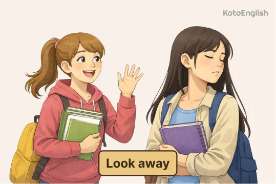 Phrasal Verb Look away 1