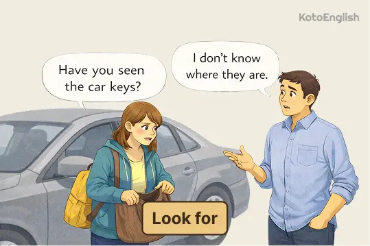 Phrasal Verb Look for 1