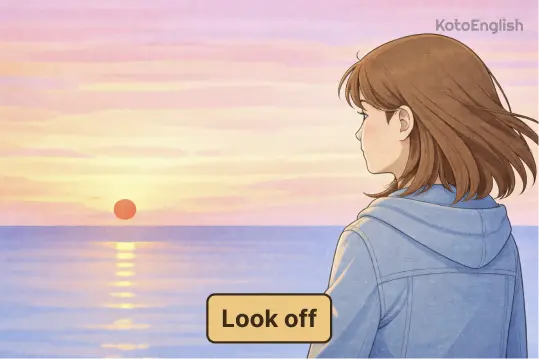 Phrasal Verb Look off 1