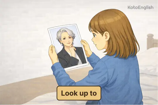 Phrasal Verb Look up to 1