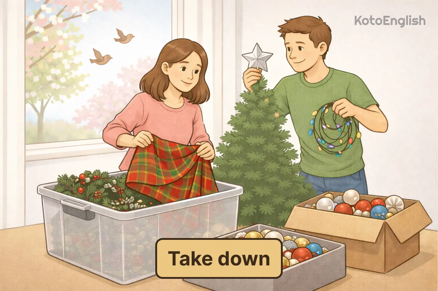 Phrasal Verb Take down