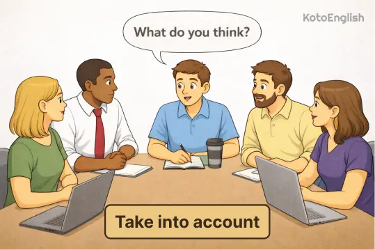 Phrasal Verb Take into account 1