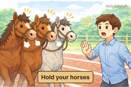 Hold your horses 1