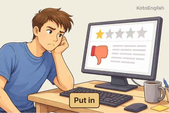 Phrasal Verb Put in 1