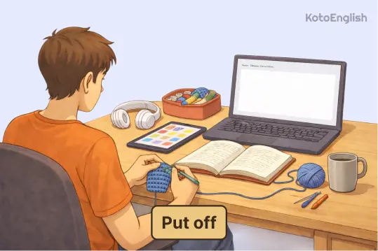 Phrasal Verb Put off 1