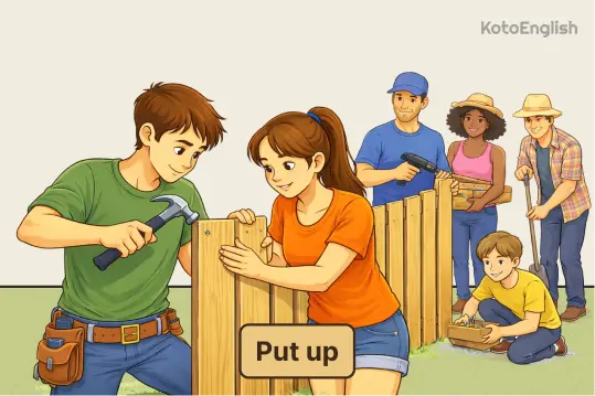 Phrasal Verb Put up 1