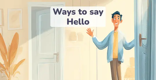ways to say hello in English 1