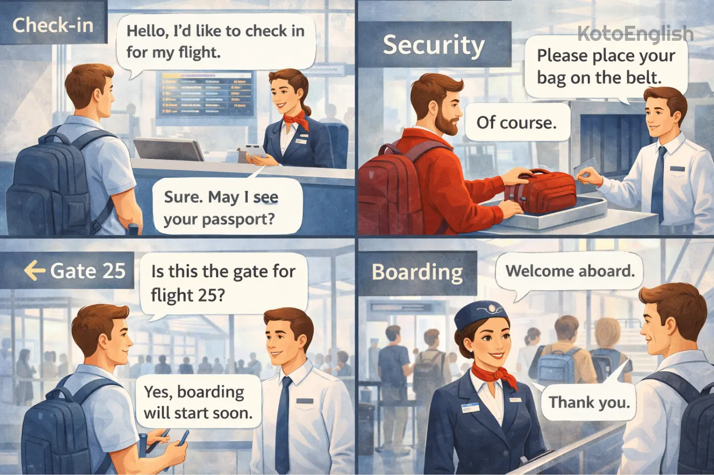 Learning English for travel