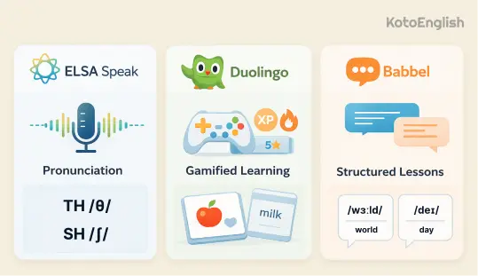 ELSA Speak vs Duolingo vs Babbel 1