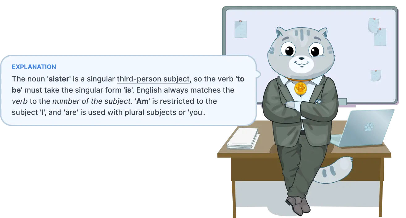 example of an english test from KotoEnglish