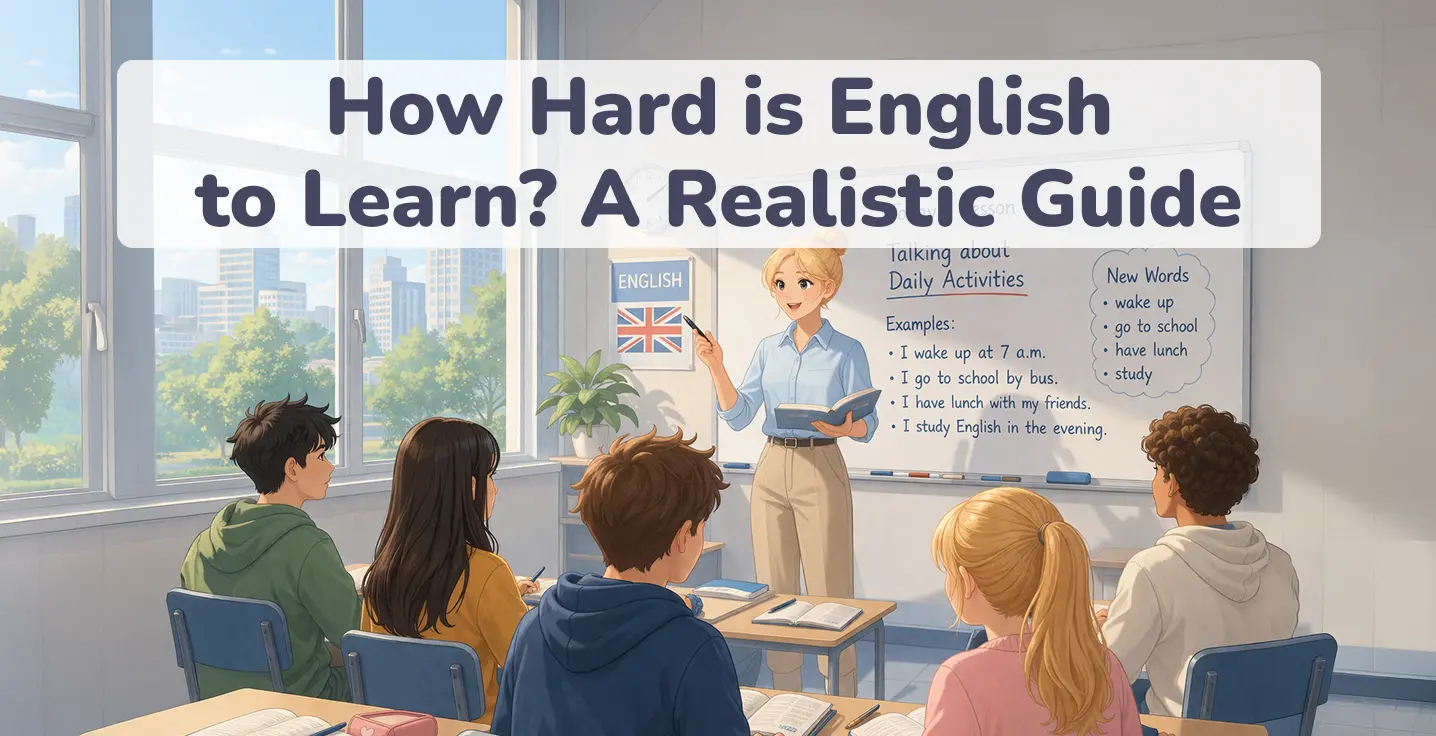 how hard is it to actually learn english