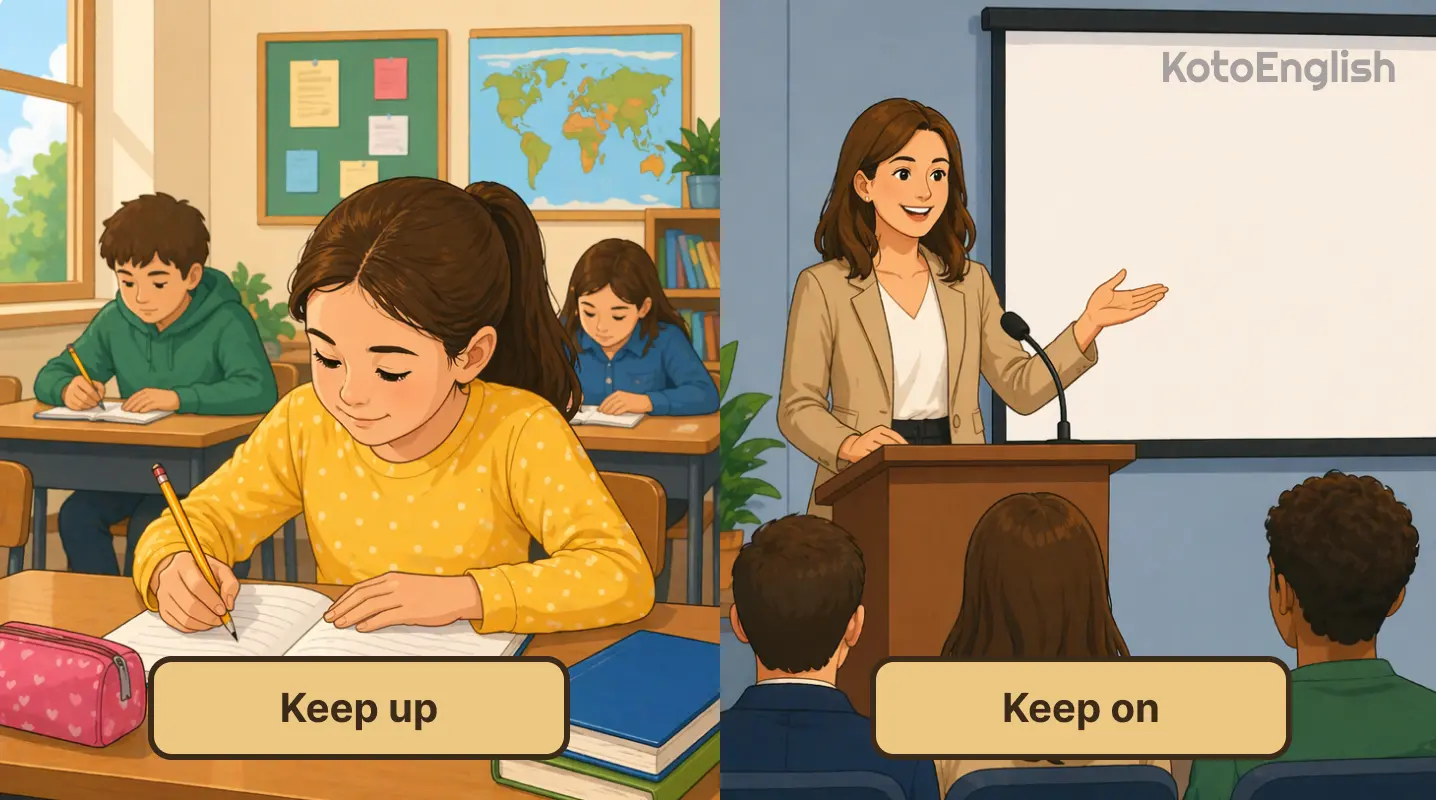 phrasal verbs with keep