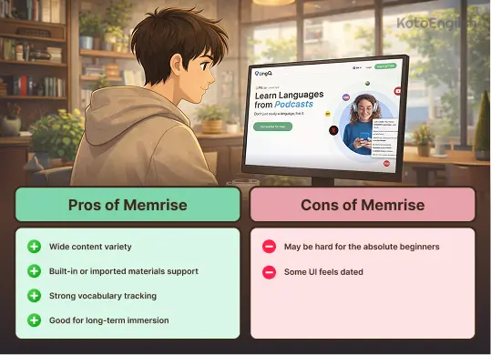 pros and cons of using lingq 1