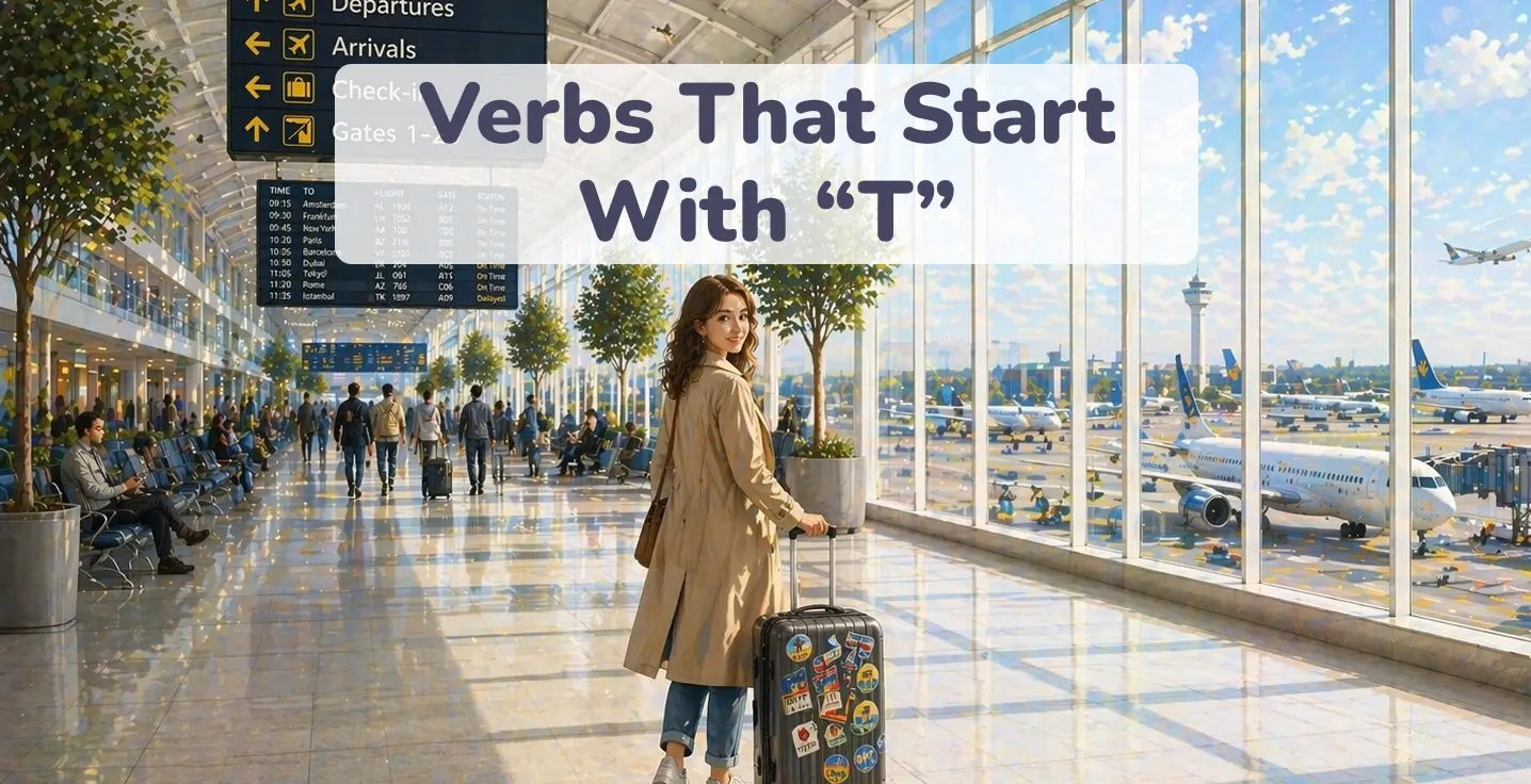verbs that start with t