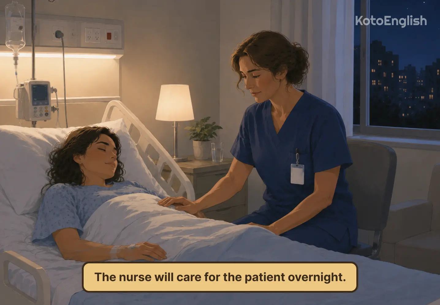 care for in a sentence