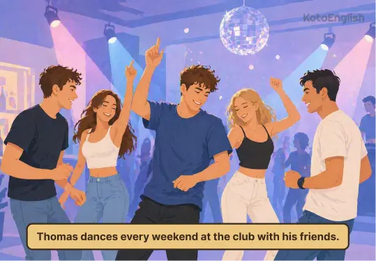 dance in a sentence 1