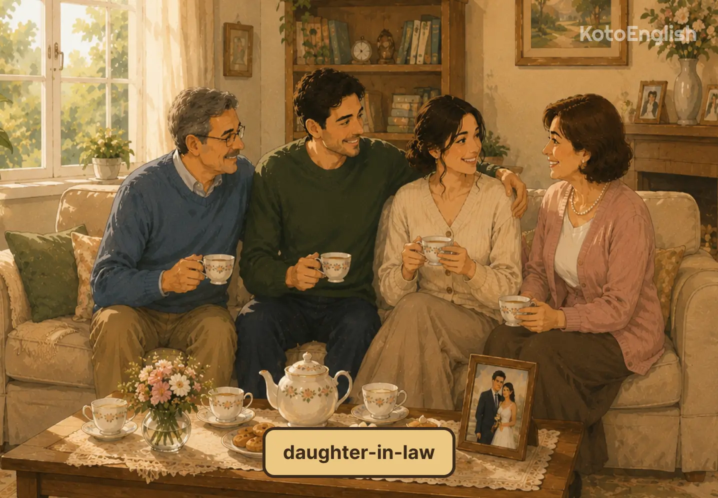 daughter in law in a sentence