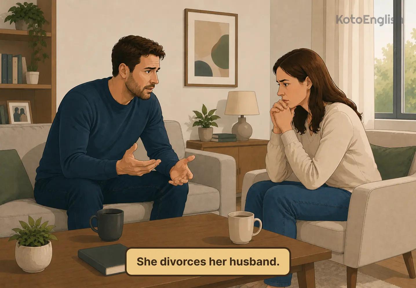 divorce in a sentence