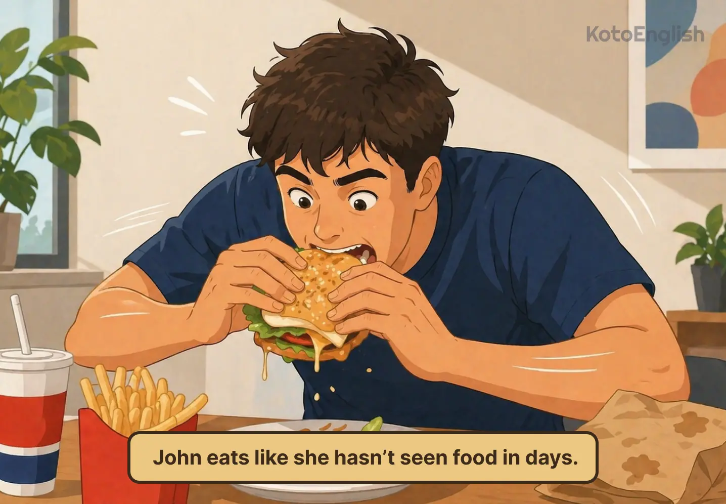 eat in a sentence