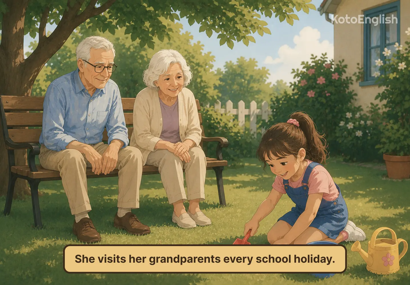 grandparents in a sentence