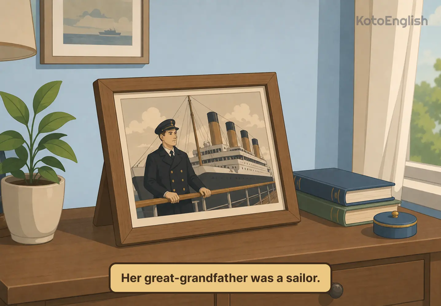 great grandfather in a sentence