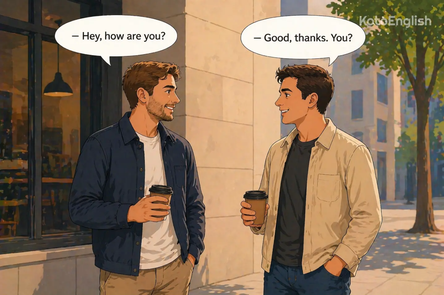 how to respond to English greetings