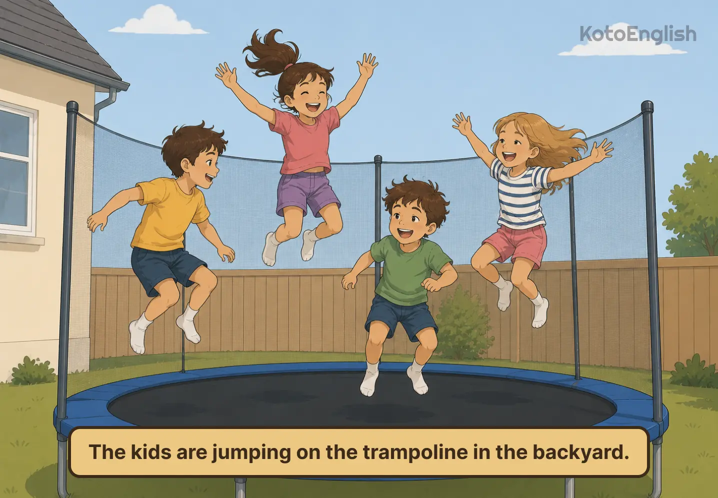 jump in a sentence