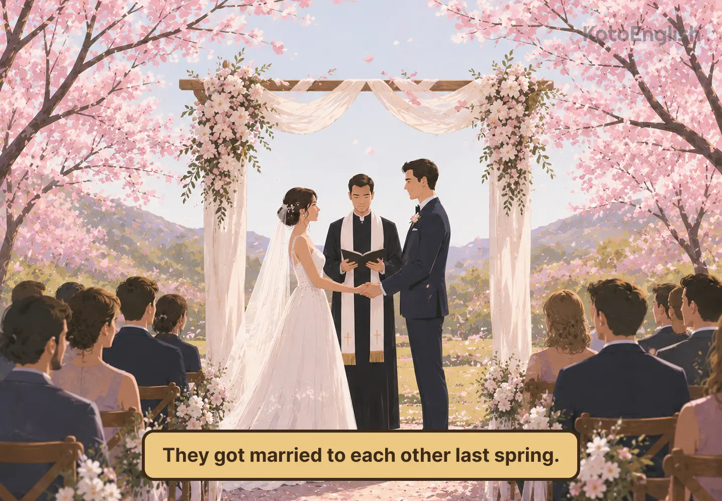marry in a sentence