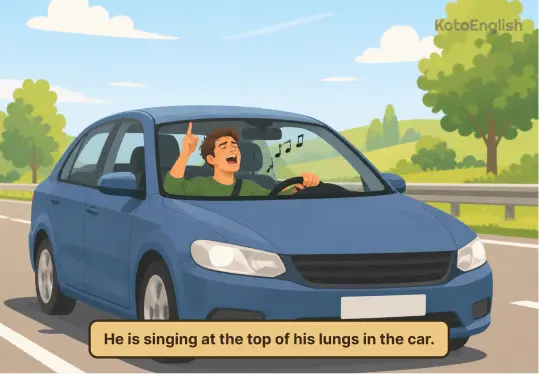 sing in a sentence 1