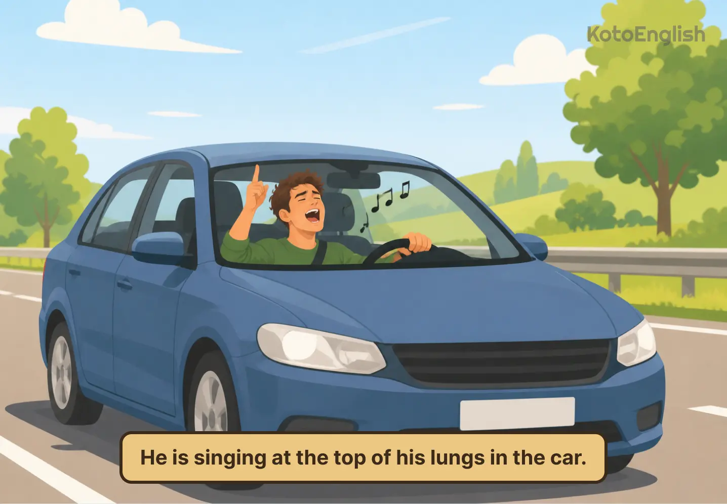 sing in a sentence