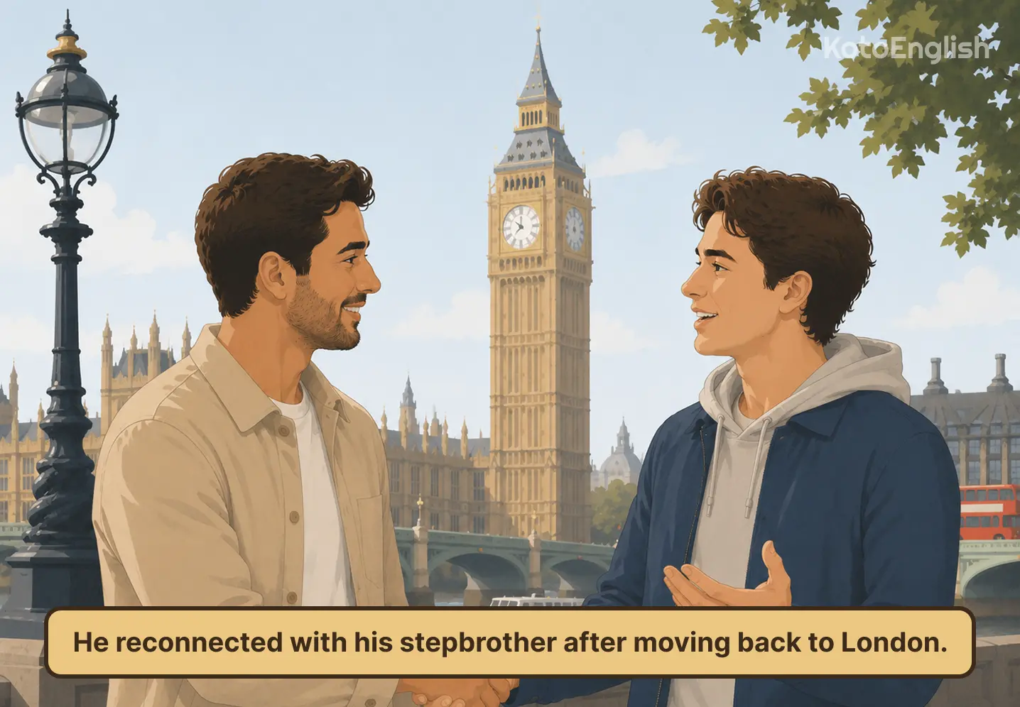 stepbrother in a sentence