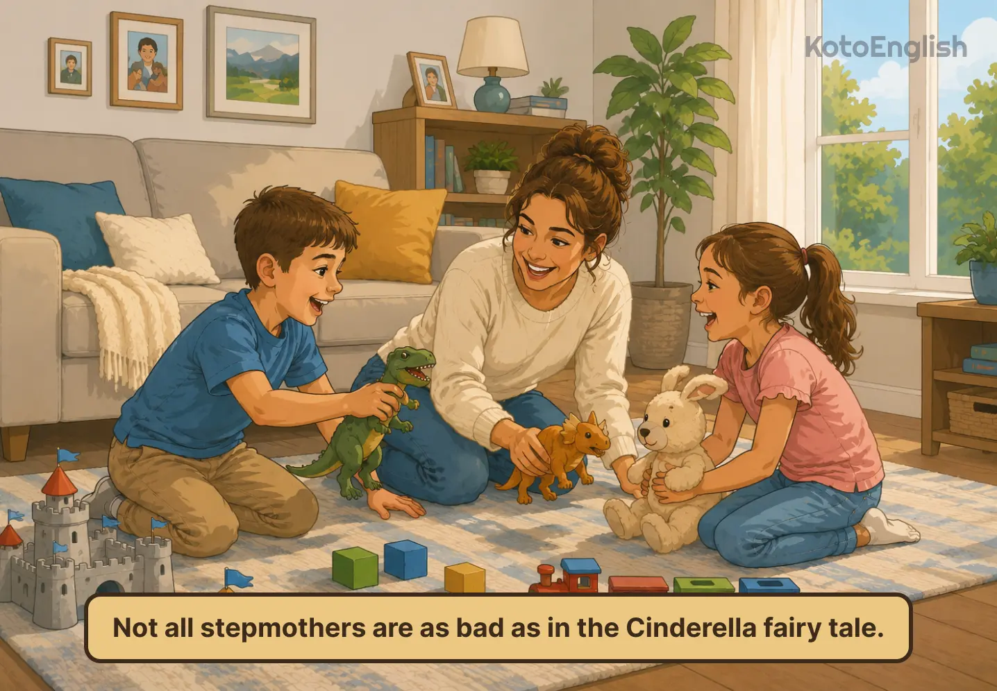 stepmother in a sentence