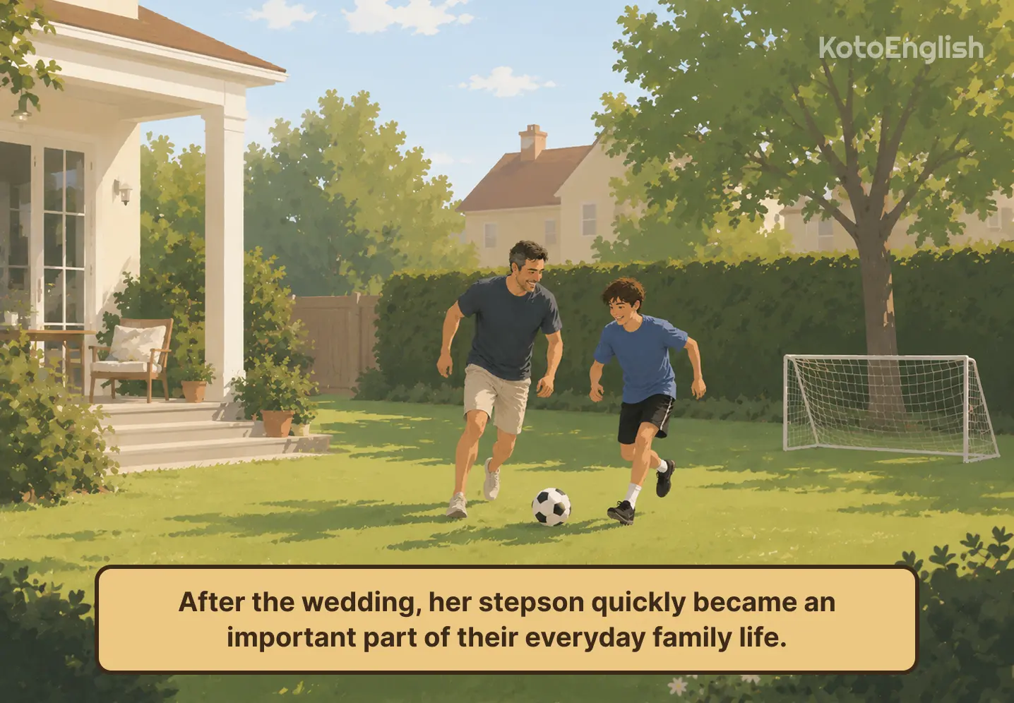 stepson in a sentence
