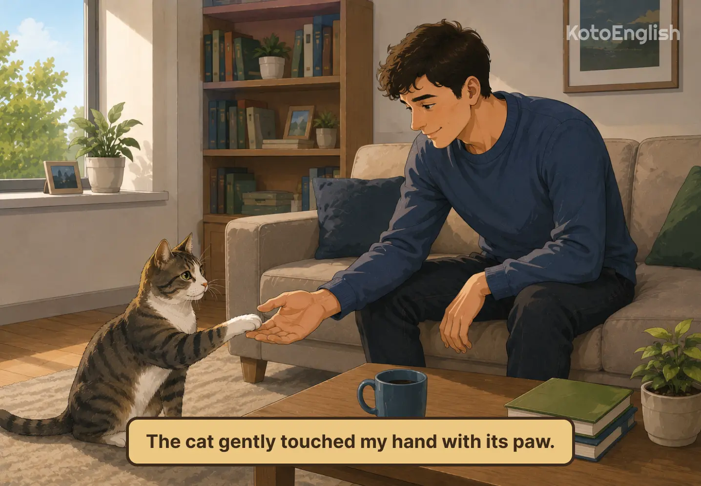 touch in a sentence