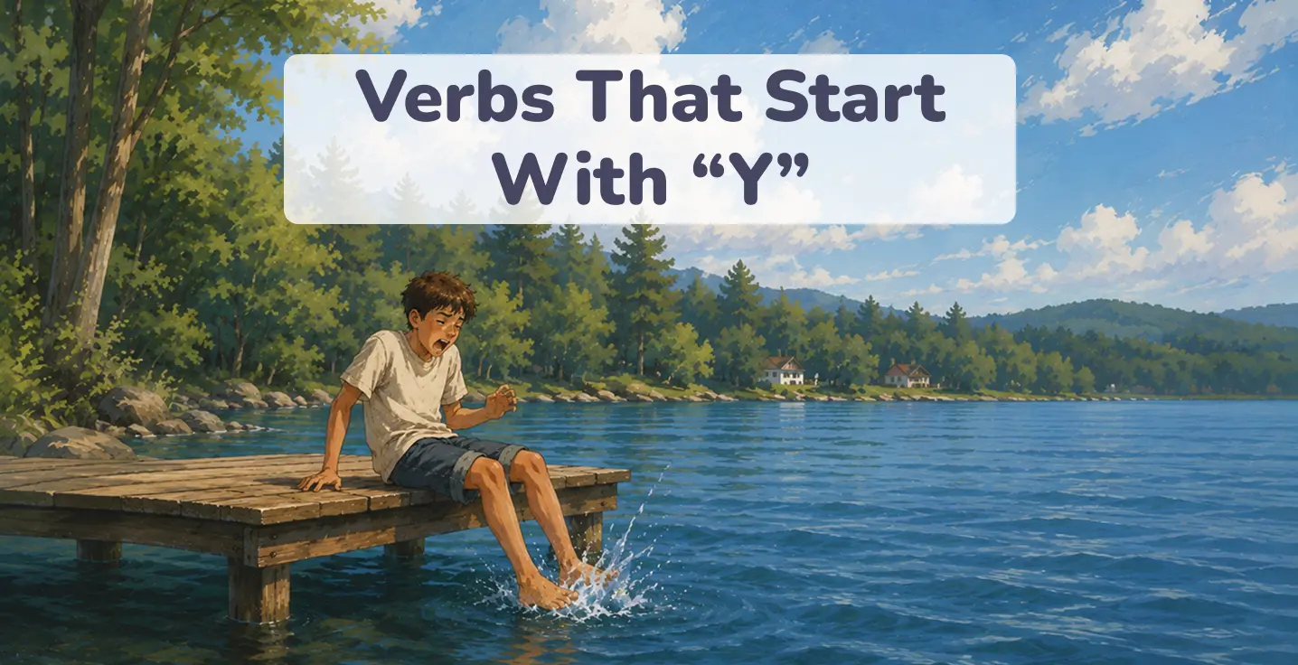 verbs that start with y