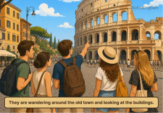 walk in a sentence 1