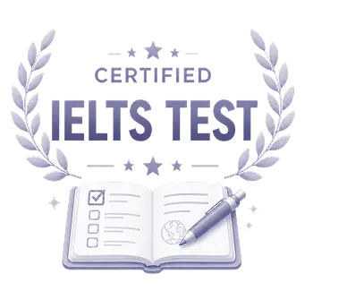 certified ielts practice test online badge