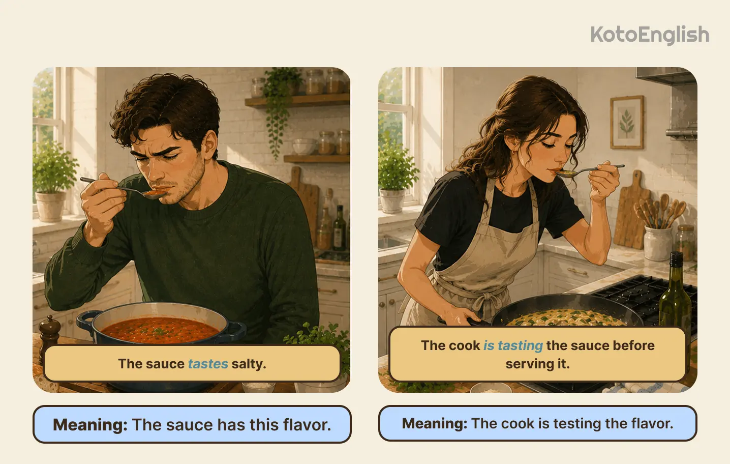 tricky verbs when stative becomes active