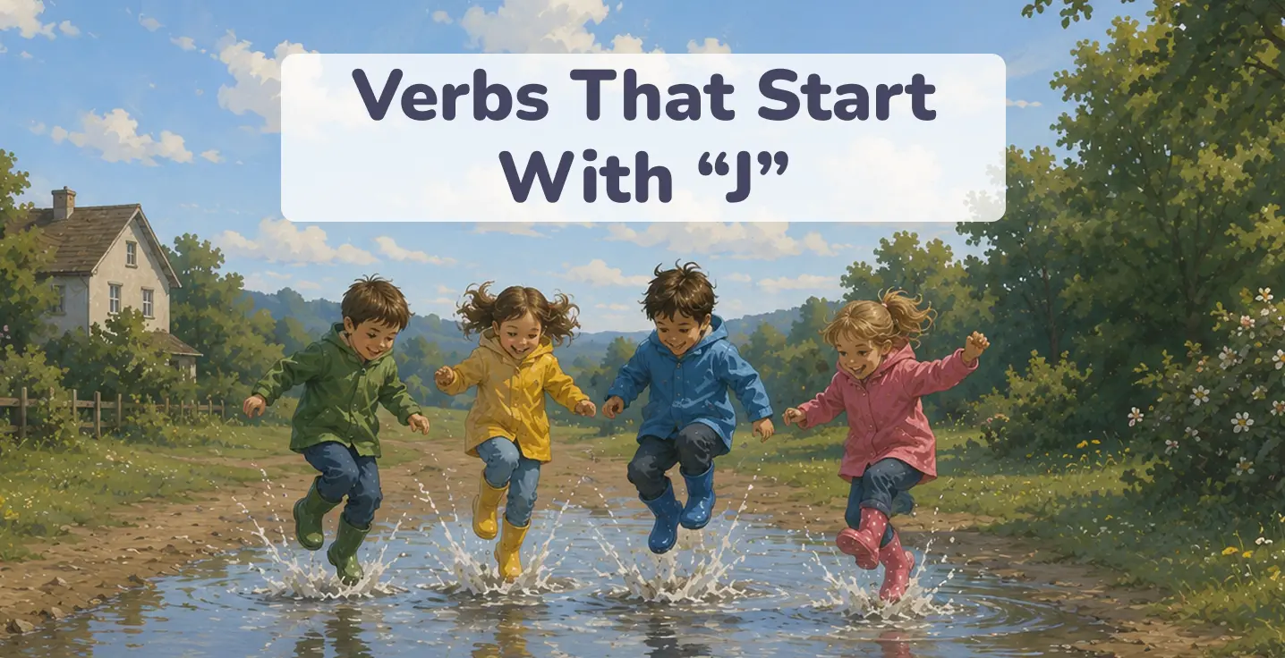 verbs that start with j
