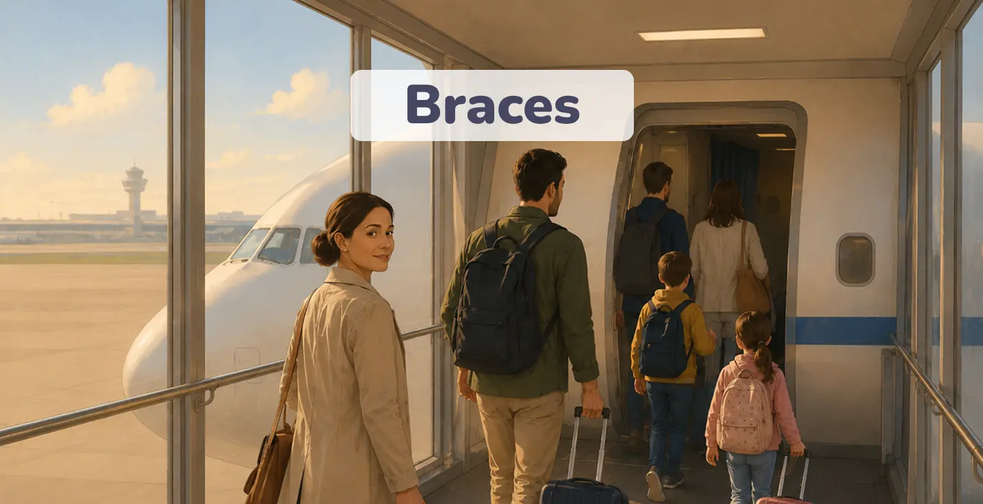 braces in english
