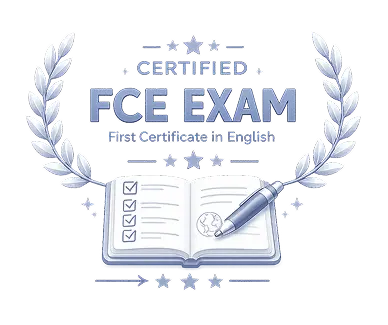 certified fce exam practice test badge