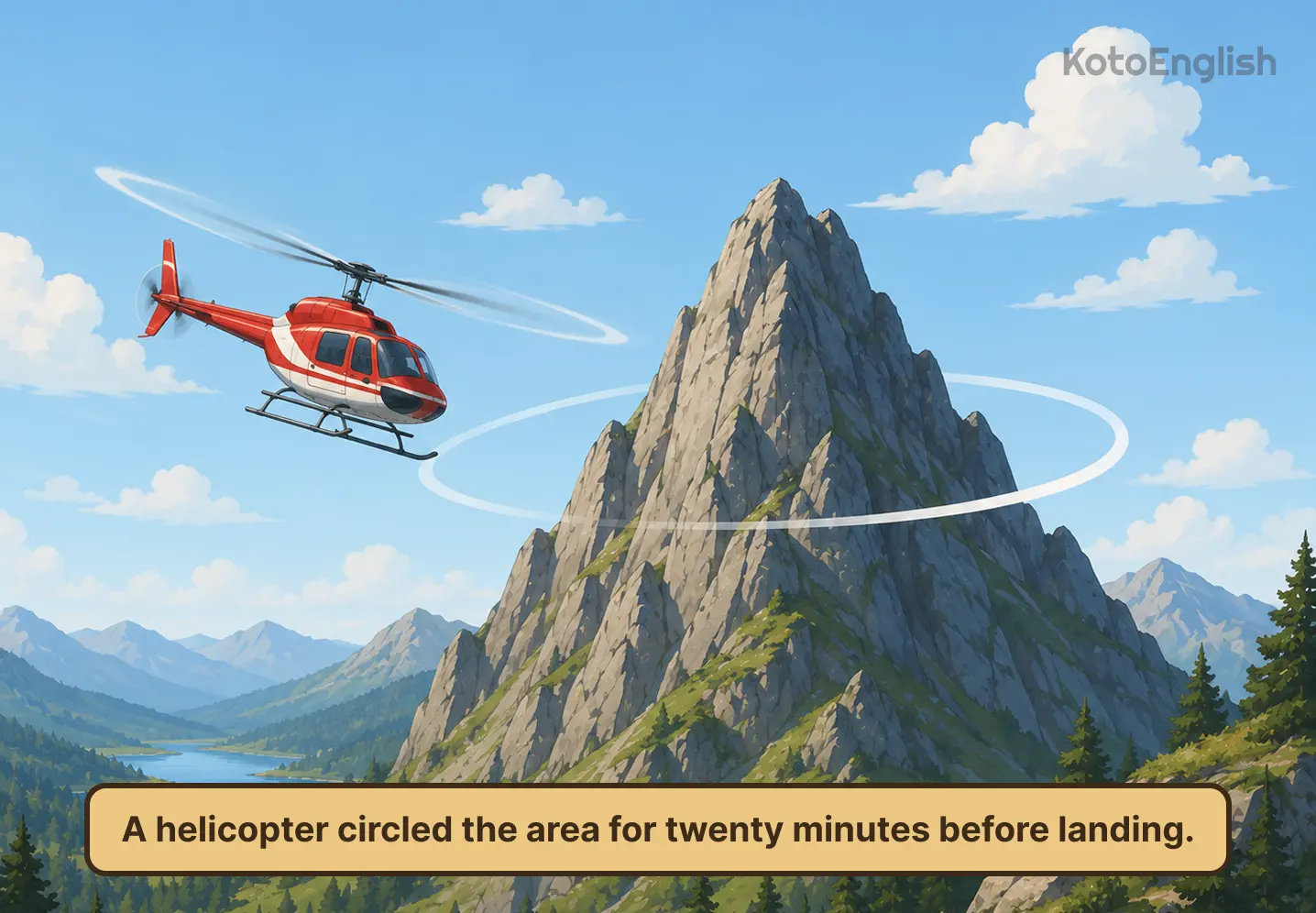 helicopter in a sentence