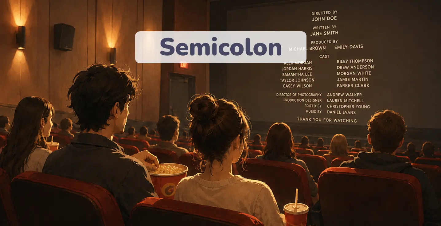 how to use a semicolon