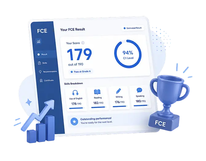 instant fce cambridge score report dashboard