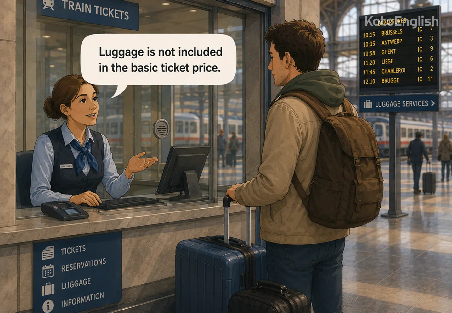 luggage in a sentence