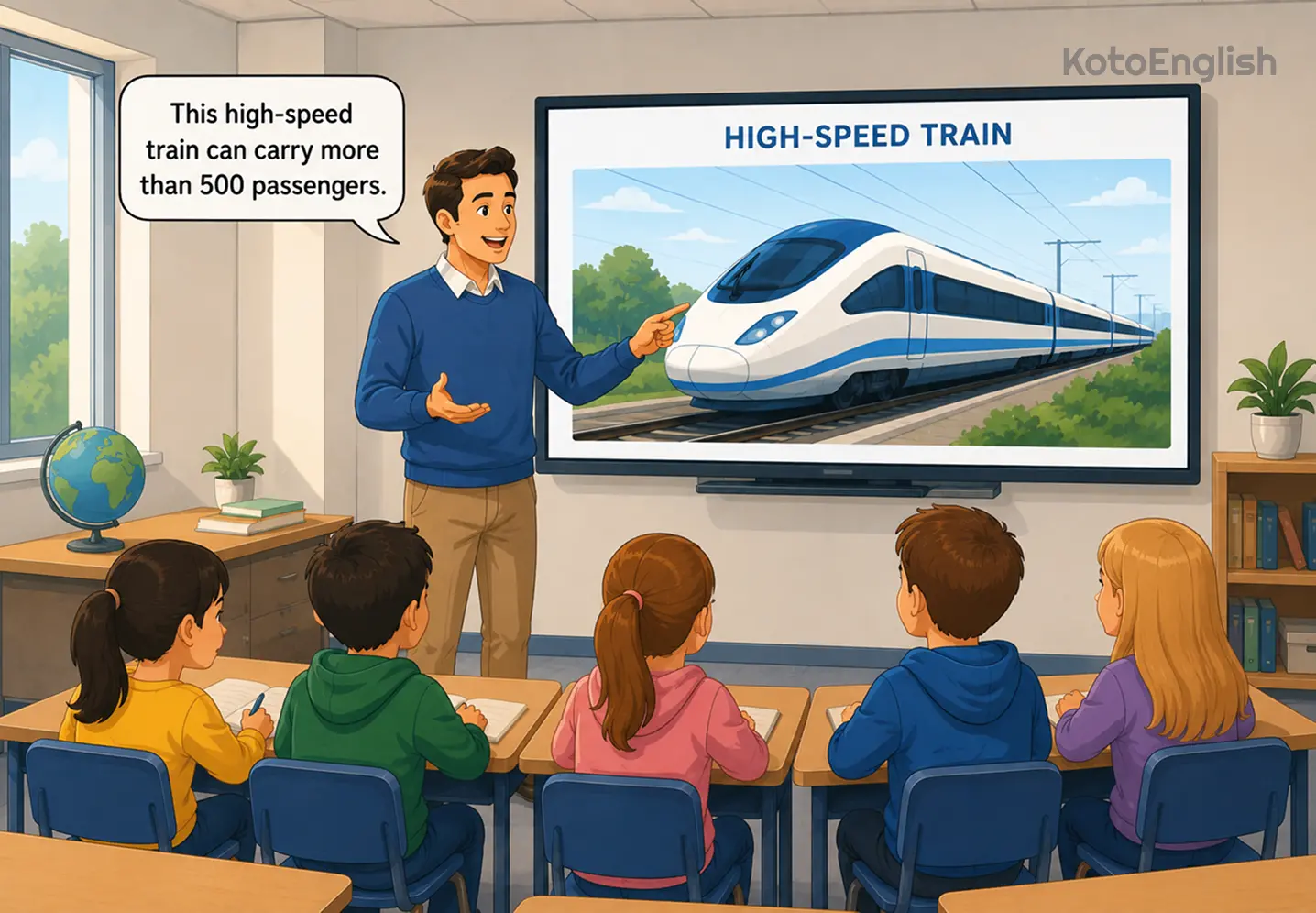 passenger in a sentence