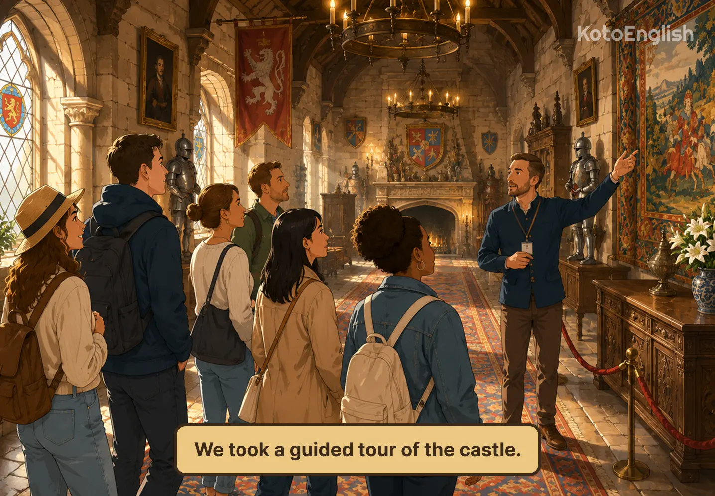 tour in a sentence